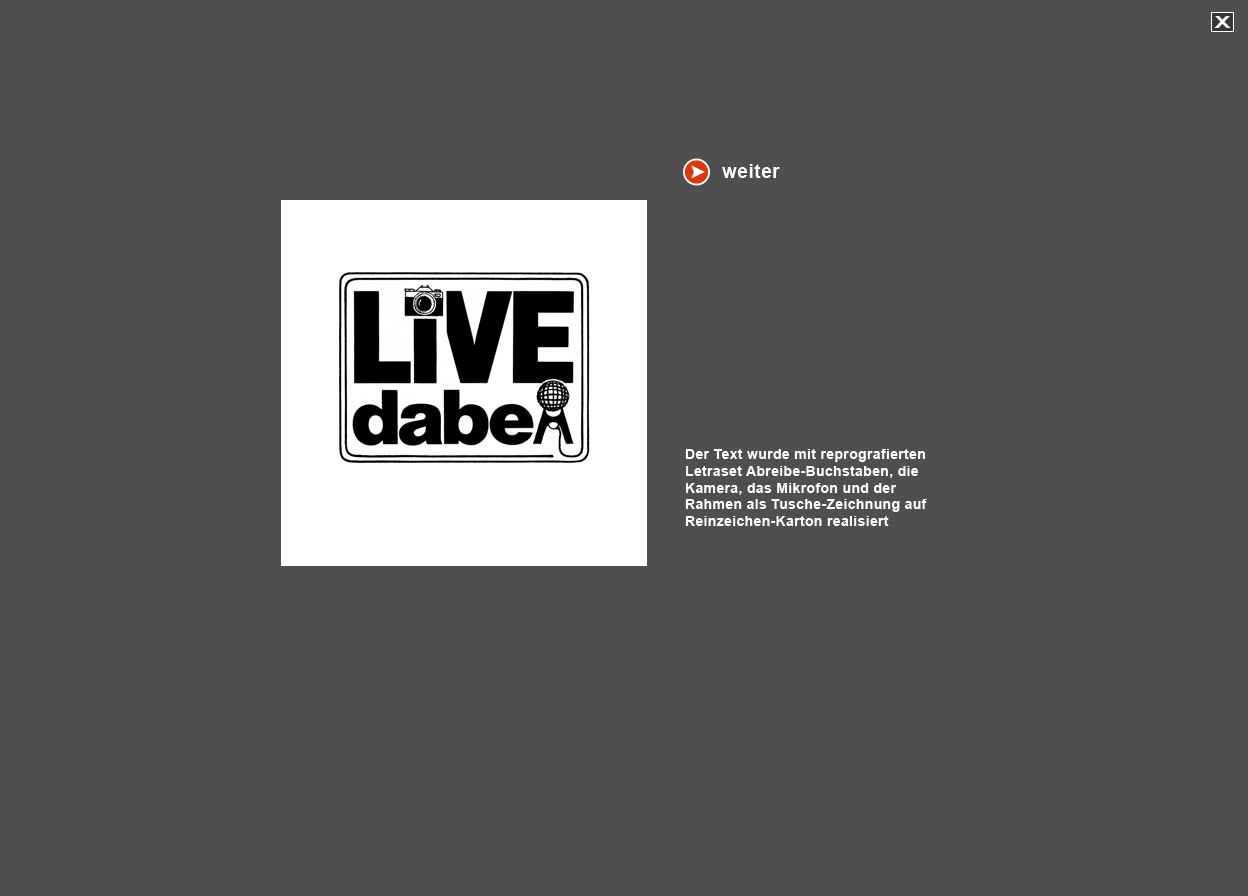 Große Abbildung Logo "Live dabei"