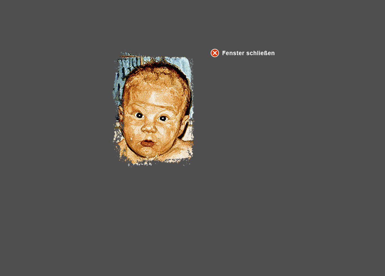 Abbildung vergrößerter Ausschnitt aus Öl-Bild "Baby-Baden"